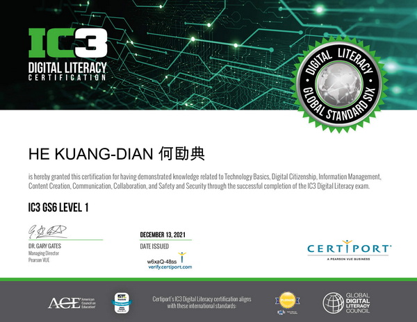 IC3 GS6-LEVEL 1